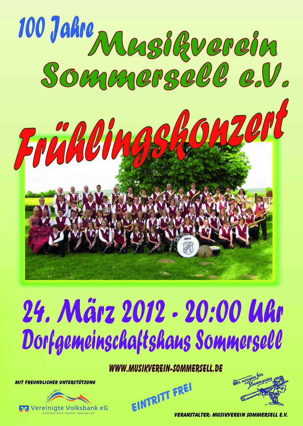 Plakat Frühlingskonzert 2012