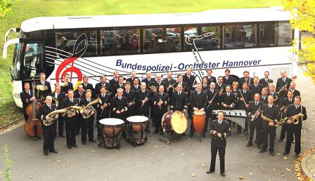Gruppenfoto Bundespolizeiorchester Hannover